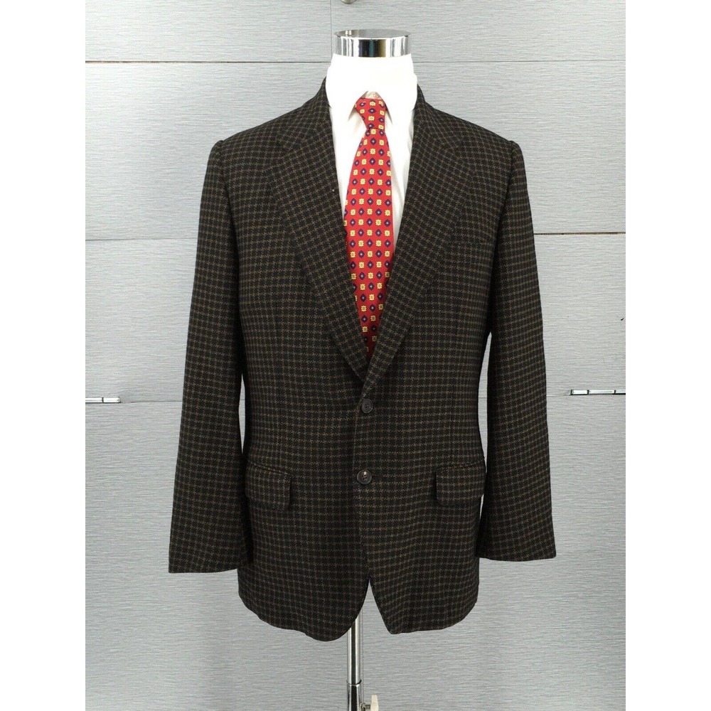 Belvest Mens Sport Coat Brown Wool‎ Cashmere Blend Blazer Sz 42L